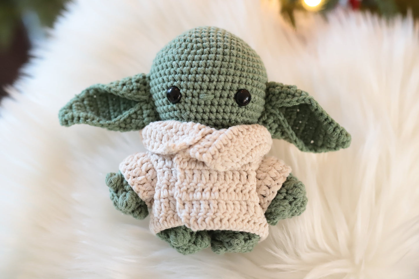 Green alien baby