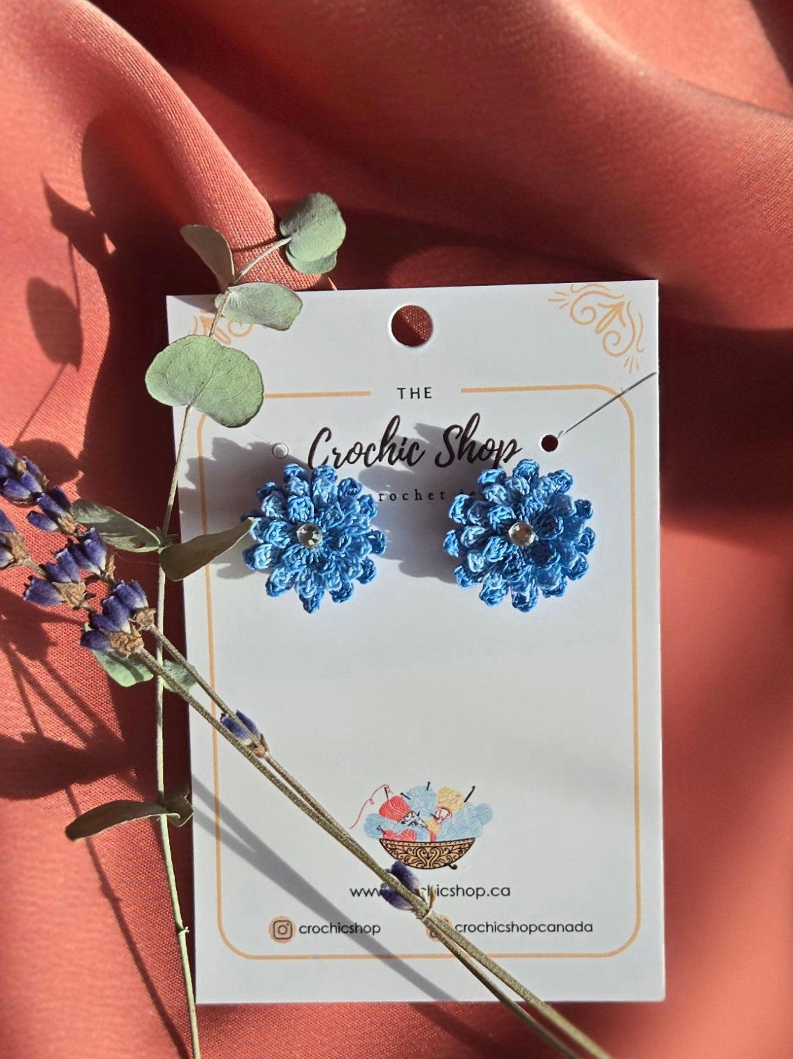 Handmade crochet earrings