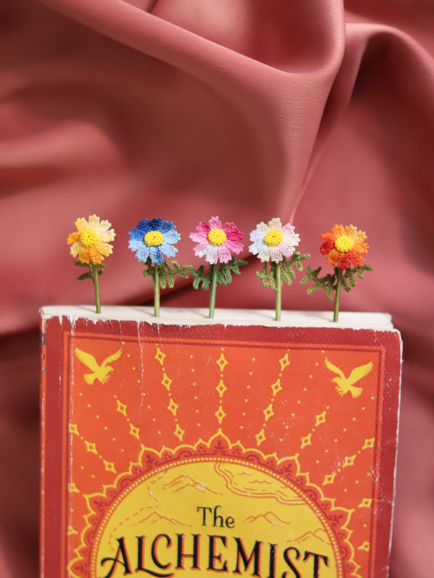 Ombre Floral bookmark